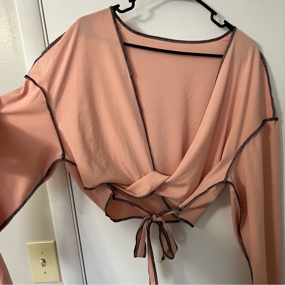 Shein Curve Plus Size Wrap Top - Picture 2 of 5